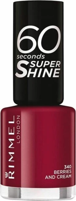 Rimmel London 60 Seconds Super Shine Nagellak - 340 Berries And Cream