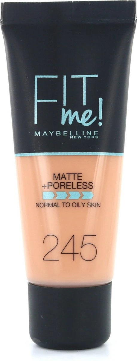 Maybelline Fit Me Matte & Poreless Foundation - 245 Classic Beige - 30 Ml 4 Maybelline Fit Me Matte & Poreless Foundation - 245 Classic Beige - 30 Ml - Afbeelding 2
