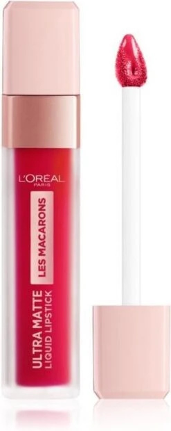 L’Oréal Paris Make-Up Designer Les Macarons Lippenstift - 828 Framboise Frenzy - Rood - Langhoudend - 6,7 Ml -Cosmeticawinkel 478x1200