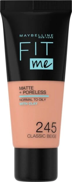 Maybelline Fit Me Matte & Poreless Foundation - 245 Classic Beige - 30 Ml 31 Maybelline Fit Me Matte & Poreless Foundation - 245 Classic Beige - 30 Ml -Cosmeticawinkel 478x1200 4