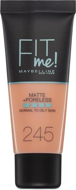 Maybelline Fit Me Matte & Poreless Foundation - 245 Classic Beige - 30 Ml