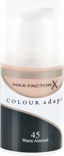 Max Factor Colour Adapt Foundation - 45 Warm Almond -Cosmeticawinkel 495x1200 2