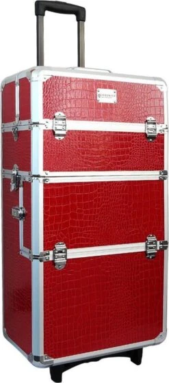 Veronica NAIL-PRODUCTS Aluminium Nagel Trolley 3 In 1 CROCO ROOD, Pedicure, Manicure. Ook Als Sinterklaas Trolley, Trolly, Koffer! 10 Veronica NAIL-PRODUCTS Aluminium Nagel Trolley 3 In 1 CROCO ROOD, Pedicure, Manicure. Ook Als Sinterklaas Trolley, Trolly, Koffer! -Cosmeticawinkel 529x1200 4
