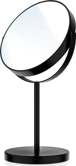 Omliox Make Up En Scheer Spiegel - Ronde Standspiegel - 10x Vergroting - Ø19cm - Mat Zwart -Cosmeticawinkel 551x1200 3