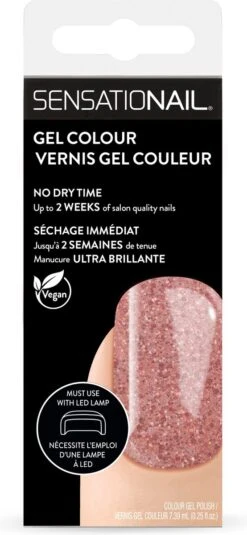 Sensationail Gel Color Nagellak - 71955 Rose Gold Glitter -Cosmeticawinkel 554x1200 1