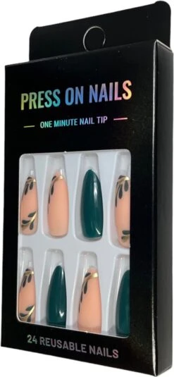 Merkloos Press On Nails - Nep Nagels - Roze Groen - Almond - Manicure - Plak Nagels - Kunstnagels Nailart - Zelfklevend 10 Merkloos Press On Nails - Nep Nagels - Roze Groen - Almond - Manicure - Plak Nagels - Kunstnagels Nailart - Zelfklevend -Cosmeticawinkel 554x1200