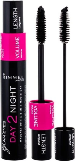 Rimmel London Day2Night 2-in-1 Mascara Voor Een Dag- En Avondlook - 001 Black -Cosmeticawinkel 560x1200