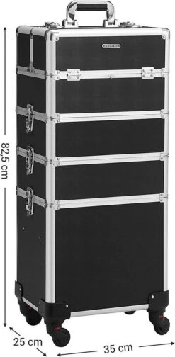 XXL PRO Visagie Beauty Case Koffer Trolley - Nagelkoffer Op Wielen Voor Makeup Of Cosmetica - Grote Uitklapbare Opbergsysteem Nagel Styliste Kapster - Zwart 19 XXL PRO Visagie Beauty Case Koffer Trolley - Nagelkoffer Op Wielen Voor Makeup Of Cosmetica - Grote Uitklapbare Opbergsysteem Nagel Styliste Kapster - Zwart -Cosmeticawinkel 588x1200 1