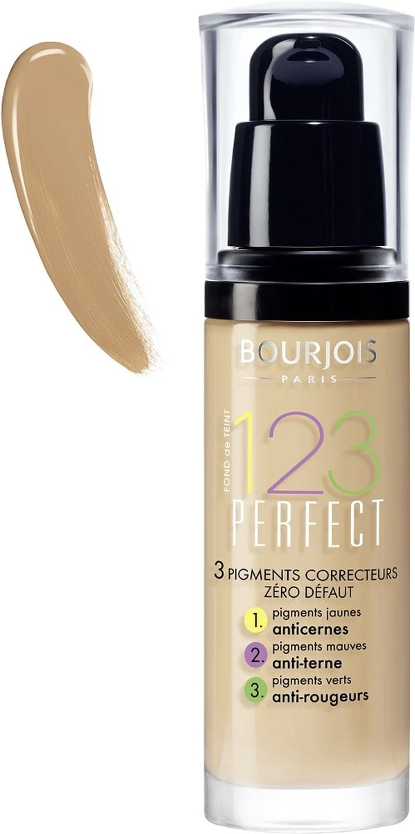 Bourjois 123 Perfect Foundation 057 Hâlé Clair 10 Bourjois 123 Perfect Foundation 057 Hâlé Clair - Afbeelding 8