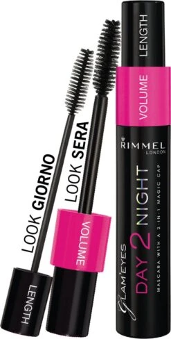 Rimmel London Day2Night 2-in-1 Mascara Voor Een Dag- En Avondlook - 001 Black -Cosmeticawinkel 608x1200 2