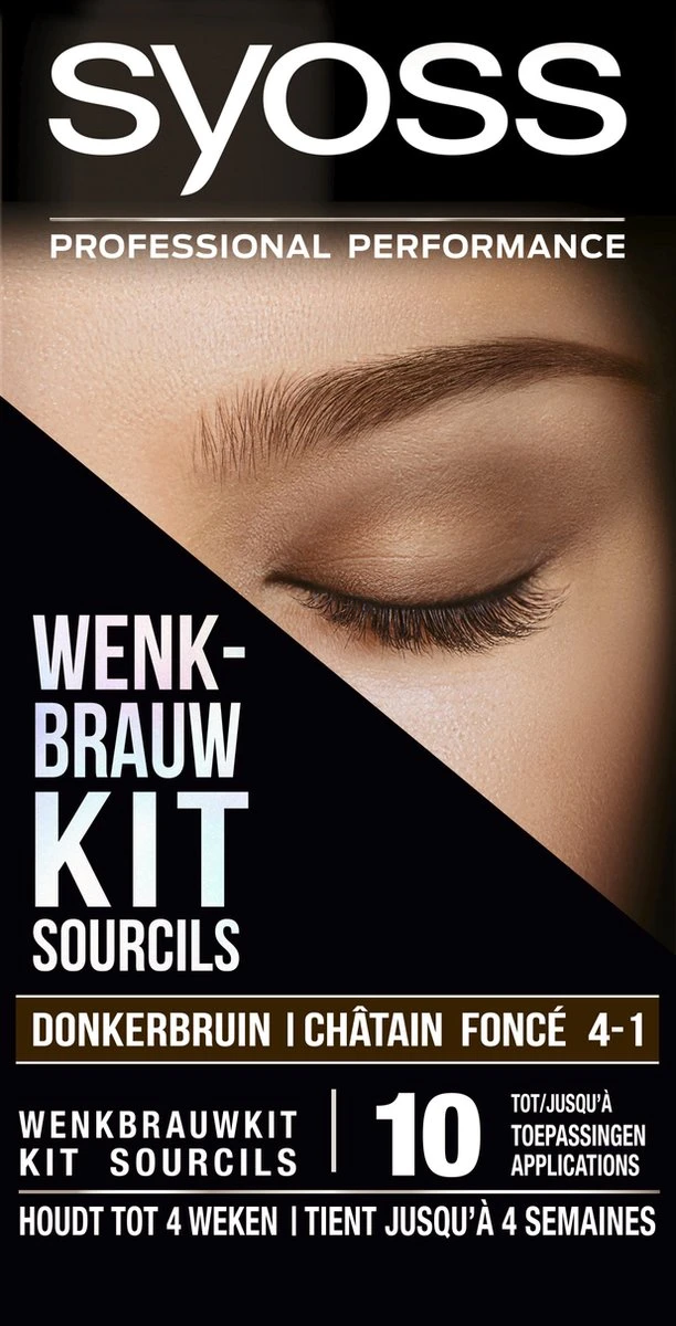 SYOSS Wenkbrauwverf 4-1 Donkerbruin - 1 Stuk 3 SYOSS Wenkbrauwverf 4-1 Donkerbruin - 1 Stuk