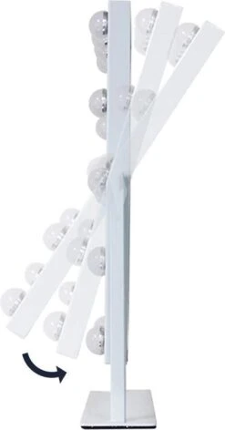 LYVION Hollywood Spiegel Met LED Verlichting - Make-upspiegel - Wit 6 LYVION Hollywood Spiegel Met LED Verlichting - Make-upspiegel - Wit -Cosmeticawinkel 628x1200