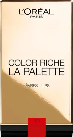 L’Oréal Paris Color Riche Lip Palette - 02 Rouge -Cosmeticawinkel 645x1200 1