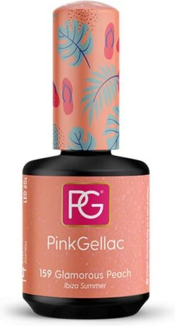 Pink Gellac - Glamorous Peach - Gellak - Vegan - Oranje - Glanzend - 15ml -Cosmeticawinkel 645x1200 9