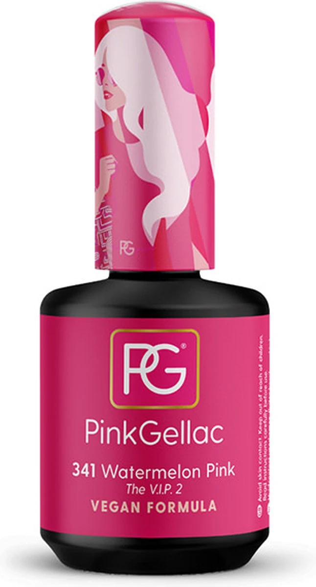 Pink Gellac - Watermelon Pink - Gellak - Vegan - Roze - Glanzend - 15ml 9 Pink Gellac - Watermelon Pink - Gellak - Vegan - Roze - Glanzend - 15ml - Afbeelding 7