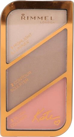 Rimmel London Kate Sculpting Palette Gezichtspoeder - Coral Glow -Cosmeticawinkel 650x1200 1