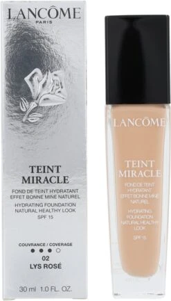 Lancôme Teint Miracle Foundation 30 Ml - 02 Lys Rosé - SPF 15 -Cosmeticawinkel 685x1200