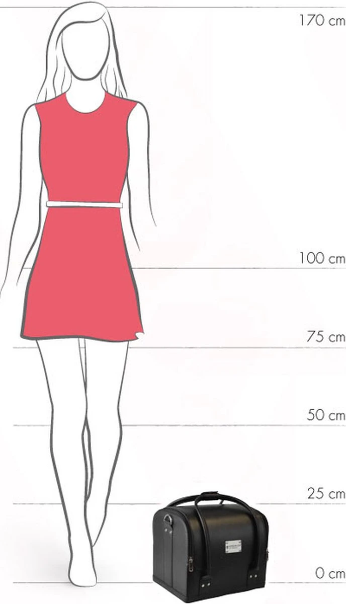 Praktische Handkoffer - Mat Zwart - Make-up, Nagel, Visagie Beautycase - Lichtgewicht - Met Draagriem 4 Praktische Handkoffer - Mat Zwart - Make-up, Nagel, Visagie Beautycase - Lichtgewicht - Met Draagriem - Afbeelding 2