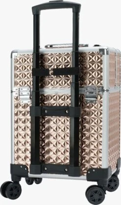 Koffer Gouden Kleur | Beautycase / Beautykoffer / Trolley Van Aluminium - 8 Wielen - Kapper Koffer - Tattoo Koffer - Nagel Koffer - Make-up Koffer -Cosmeticawinkel 711x1200 5