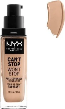 NYX Professional Makeup - Can't Stop Won't Stop Foundation - Natural -Cosmeticawinkel 718x1200