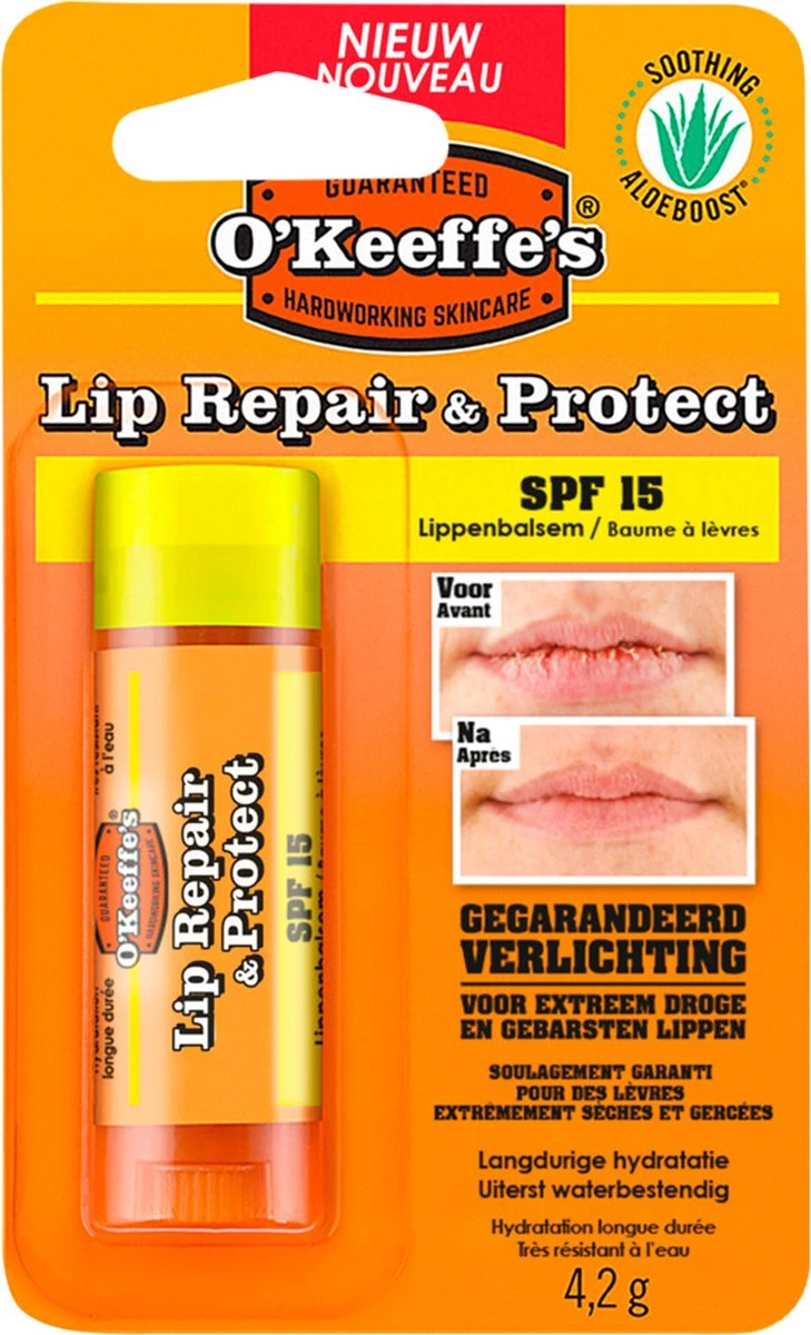 O'Keeffe's - Liprepair & Protect - SPF15 - 4,2 Gram 8 O'Keeffe's - Liprepair & Protect - SPF15 - 4,2 Gram - Afbeelding 6