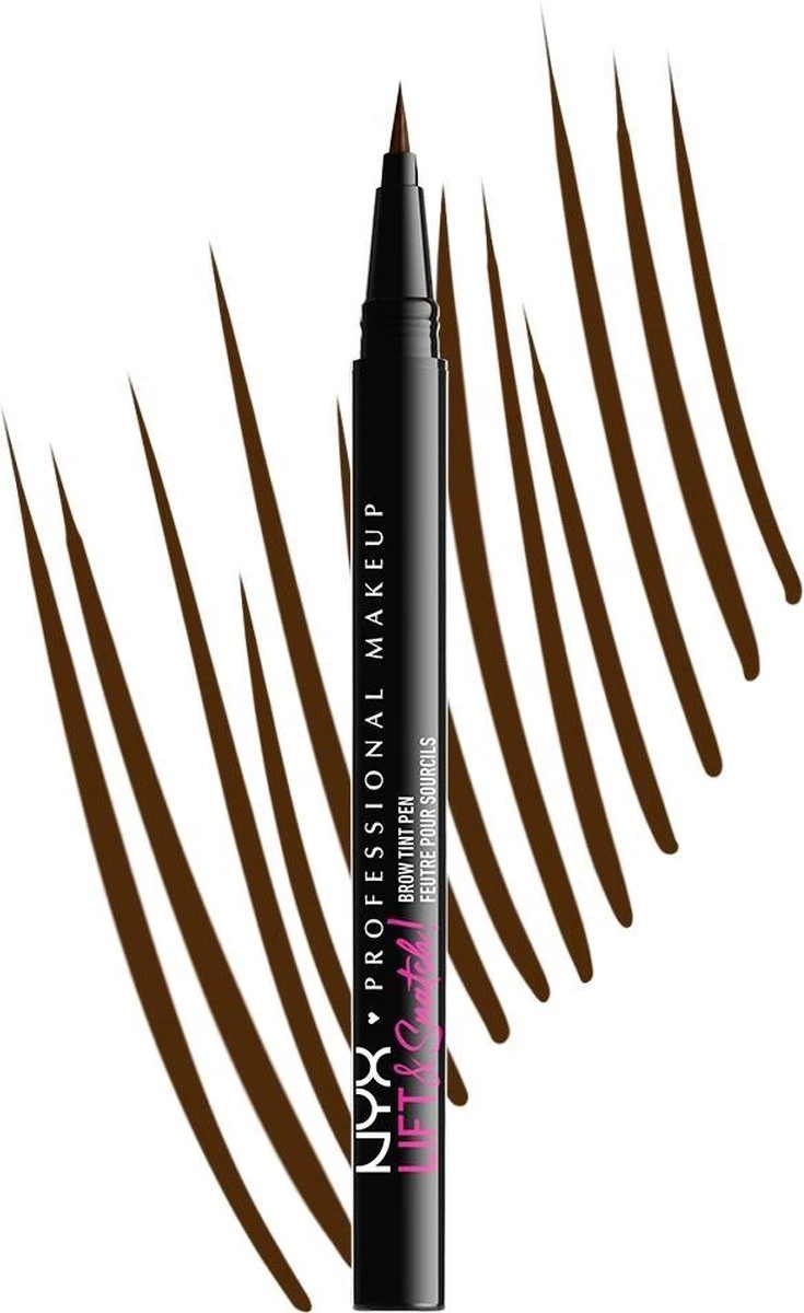 NYX Professional Makeup Lift & Snatch! Brow Tint Pen Wenkbrauwpotlood - Espresso 3 NYX Professional Makeup Lift & Snatch! Brow Tint Pen Wenkbrauwpotlood - Espresso