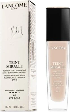 Lancôme Teint Miracle Foundation 30 Ml - 02 Lys Rosé - SPF 15 -Cosmeticawinkel 759x1200 1