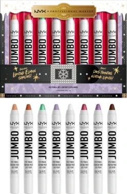 NYX Professional Makeup - Holidays 2022 Mrs Claus - Jumbo Eye Vault - 8 Jumbo Eye Pencils 9 NYX Professional Makeup - Holidays 2022 Mrs Claus - Jumbo Eye Vault - 8 Jumbo Eye Pencils -Cosmeticawinkel 783x1200