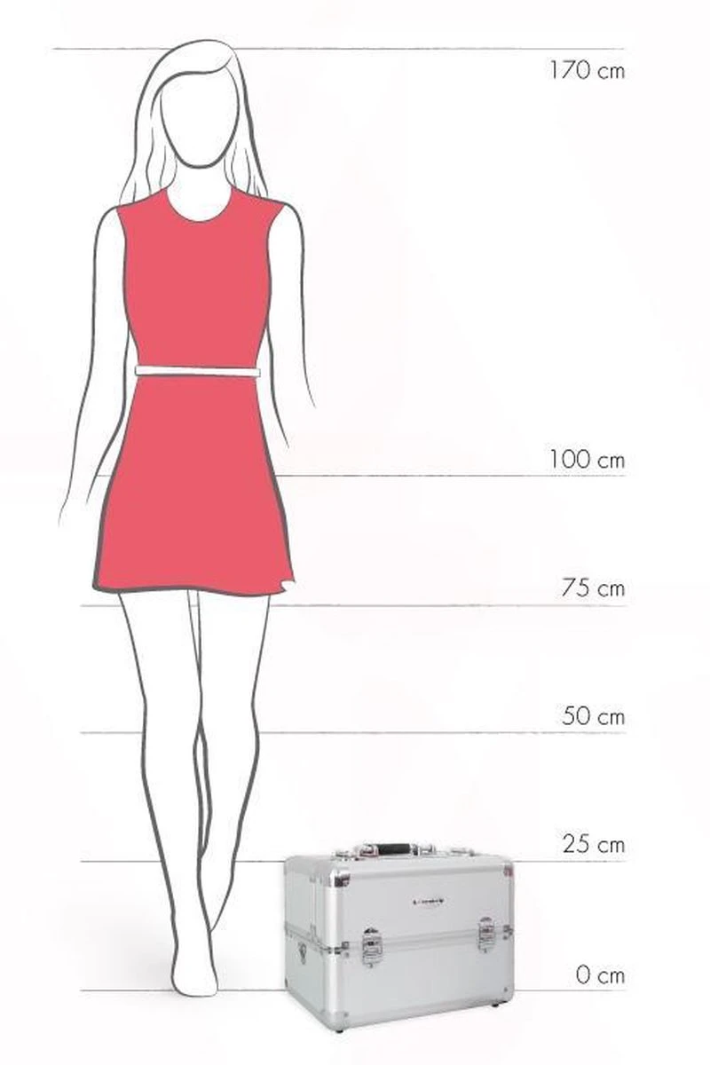 Veronica NAIL-PRODUCTS - Aluminium Koffer - Zilver - 3 Vaks - Draagriem En Afsluitbaar - Beautycase Voor Nagel, Pedicure, Manicure, Visagie, Make-up, Kapper Spullen. 4 Veronica NAIL-PRODUCTS - Aluminium Koffer - Zilver - 3 Vaks - Draagriem En Afsluitbaar - Beautycase Voor Nagel, Pedicure, Manicure, Visagie, Make-up, Kapper Spullen. - Afbeelding 2