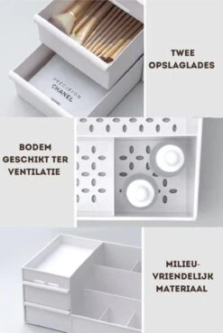 Make-up Organizer - Cosmetica Opbergdoos - Sieraden Bakje - Dames - Wit - Opmaken -Cosmeticawinkel 804x1200 3