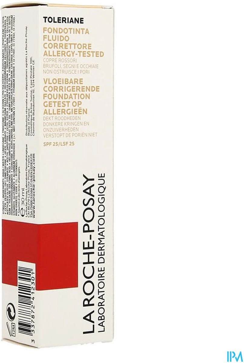 La Roche-Posay Toleriane Teint Fluide Foundation - 11 - Egaliseert 6 La Roche-Posay Toleriane Teint Fluide Foundation - 11 - Egaliseert - Afbeelding 4