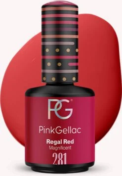 Pink Gellac - Regal Red - Gellak - Vegan - Rood - Glanzend - 15ml -Cosmeticawinkel 833x1200