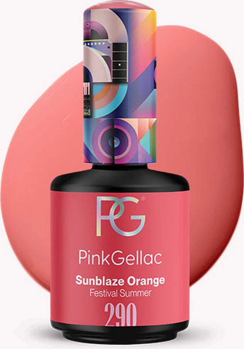 Pink Gellac - Sunblaze Orange - Gellak - Vegan - Oranje - Glanzend - 15ml 10 Pink Gellac - Sunblaze Orange - Gellak - Vegan - Oranje - Glanzend - 15ml - Afbeelding 8