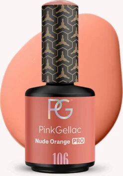 Pink Gellac - Nude Orange - Gellak - Vegan - Oranje - Glanzend - 15ml -Cosmeticawinkel 841x1200