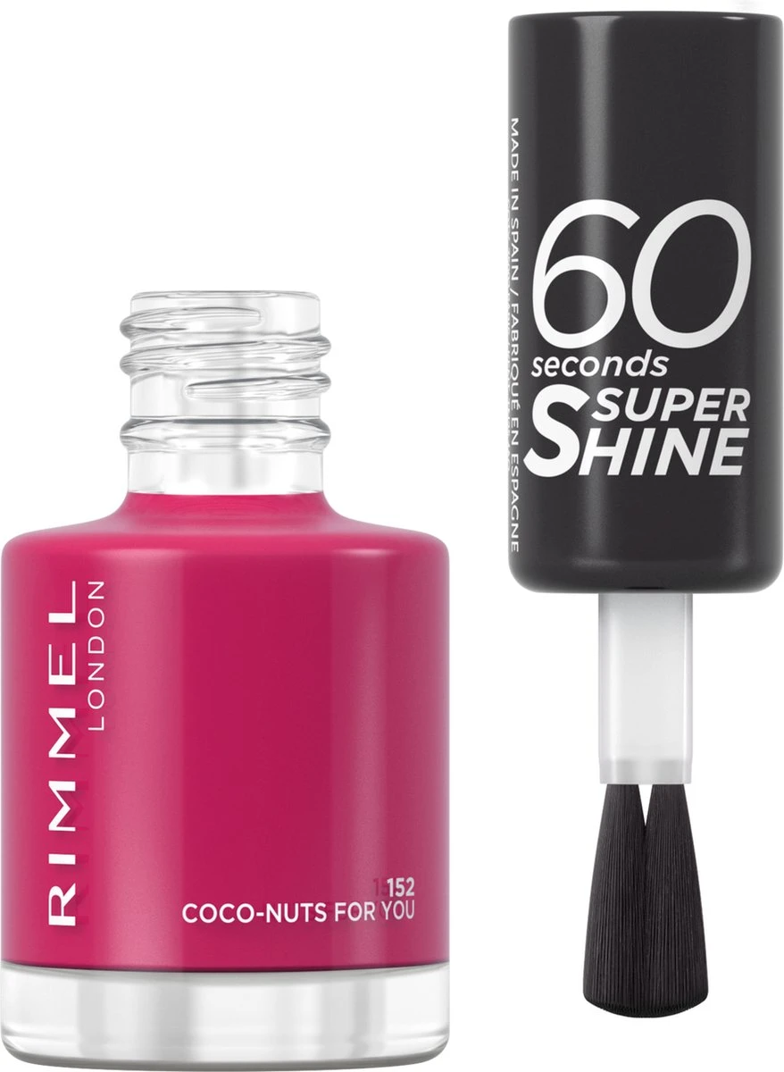 Rimmel London 60 Seconds SuperShine Nagellak - 152 Coco Nuts For You 4 Rimmel London 60 Seconds SuperShine Nagellak - 152 Coco Nuts For You - Afbeelding 2