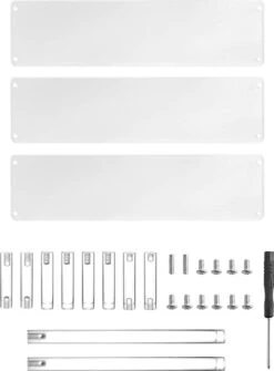 QWORK 3-laags Acryl Displaystandaard, Transparant Acryl Display Riser Plank Voor Figuren, Sieraden, Cupcake, Lippenstift, Nagellak, Kruiden, 30x21x15cm -Cosmeticawinkel 885x1200 2