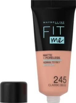 Maybelline Fit Me Matte & Poreless Foundation - 245 Classic Beige - 30 Ml 30 Maybelline Fit Me Matte & Poreless Foundation - 245 Classic Beige - 30 Ml -Cosmeticawinkel 891x1200 2