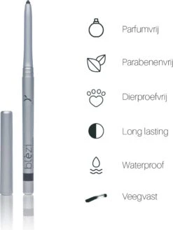 Blèzi® Automatic Eye Pencil 10 Shiny Black - Oogpotlood Zwart Waterproof - Zwart Met Shine 12 Blèzi® Automatic Eye Pencil 10 Shiny Black - Oogpotlood Zwart Waterproof - Zwart Met Shine -Cosmeticawinkel 902x1200 5