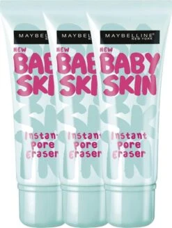 Maybelline Babyskin Pore Eraser Primer - Transparant - 3 Stuks - Voordeelverpakking -Cosmeticawinkel 905x1200 1