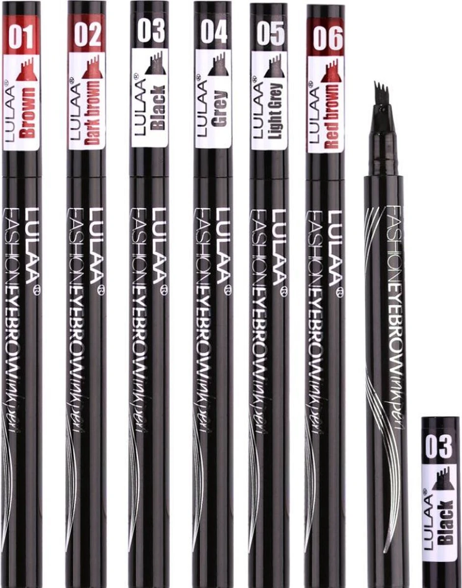 LULAA Microblade Pen - BRUIN - Watervaste Microblading Wenkbrauwpen - Waterproof Tattoo Pen - Make Up - Eyebrow Blading 6 LULAA Microblade Pen - BRUIN - Watervaste Microblading Wenkbrauwpen - Waterproof Tattoo Pen - Make Up - Eyebrow Blading - Afbeelding 4
