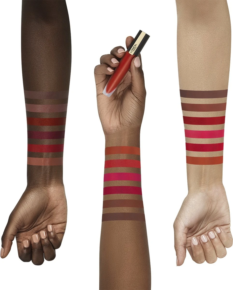 L'Oréal Paris Rouge Signature Lippenstift - 104 I Rebel - Paars - Matte Vloeibare Lipstick 9 L'Oréal Paris Rouge Signature Lippenstift - 104 I Rebel - Paars - Matte Vloeibare Lipstick - Afbeelding 7