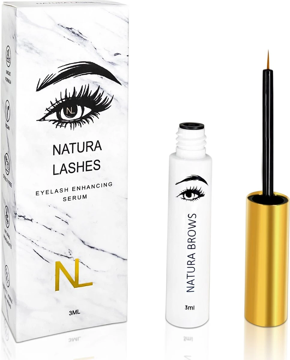 NATURA LASHES - WIMPERSERUM - LASH SERUM - EYELASH GROWTH SERUM - ECHTE RESULTATEN - TOT 55% LANGER EN 75% VOLUMINEUZER OGENDE WIMPERS 3 NATURA LASHES - WIMPERSERUM - LASH SERUM - EYELASH GROWTH SERUM - ECHTE RESULTATEN - TOT 55% LANGER EN 75% VOLUMINEUZER OGENDE WIMPERS