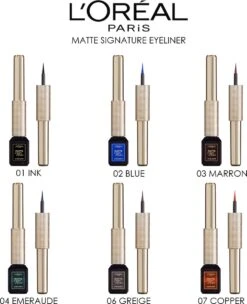 L'Oréal Paris Matte Signature Eyeliner Van Superliner – Matte Liquid Eyeliner – Waterproof - 06 Greige Signature – Grijs -Cosmeticawinkel 976x1200 1