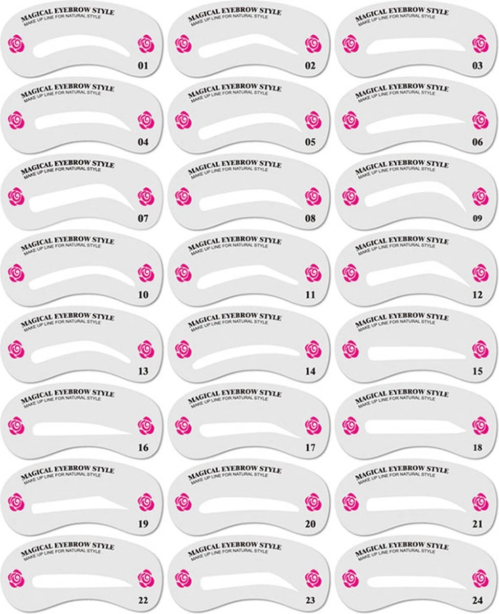 Merkloos Wenkbrauw Stencil / Wenkbrauw Sjabloon Voor Wenkbrauw Stempel - 24 Verschillende Sjablonen - Wenkbrauw Poeder En Wenkbrauwverf - Brow Stamp - Wenkbrauw Vormen - Make Up Set - Make Up Kwasten Set - Cadeau Voor Haar - Wenkbrauwsjablonen 7 Merkloos Wenkbrauw Stencil / Wenkbrauw Sjabloon Voor Wenkbrauw Stempel - 24 Verschillende Sjablonen - Wenkbrauw Poeder En Wenkbrauwverf - Brow Stamp - Wenkbrauw Vormen - Make Up Set - Make Up Kwasten Set - Cadeau Voor Haar - Wenkbrauwsjablonen - Afbeelding 5