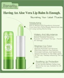 Kiss Beauty Aloë Vera Lip Gel Balm Lipstick - Kleurverandering Langdurige - Hydraterende - Lip Moisturizer Jelly Balm -Cosmeticawinkel 991x1200